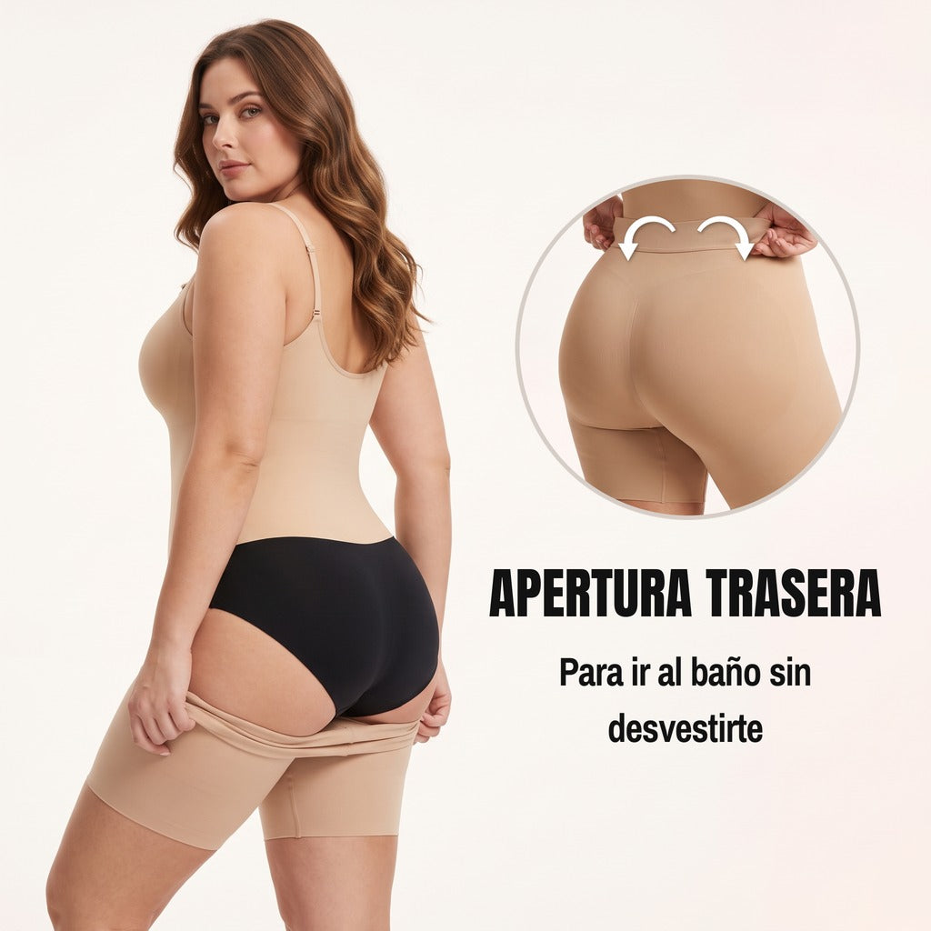 Diseño con apertura trasera