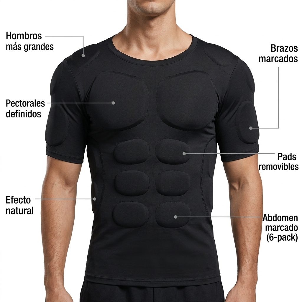 6 beneficios de la camiseta efecto músculo