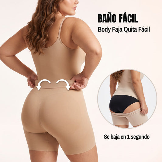 Body faja con apertura trasera: baño fácil