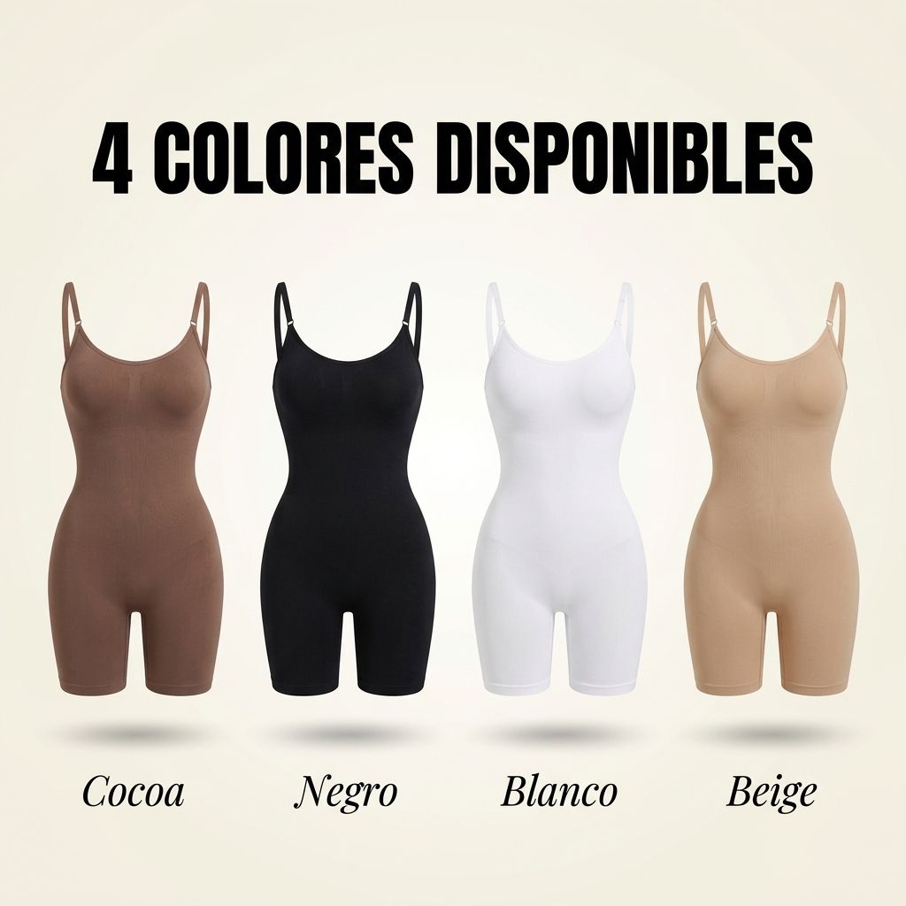 4 colores disponibles: Cocoa, Negro, Blanco, Beige